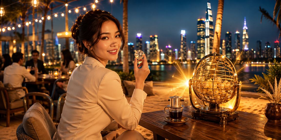 Người dùng TP.HCM xem kết quả xổ số lô đề online trên km888 bên ly cà phê sáng